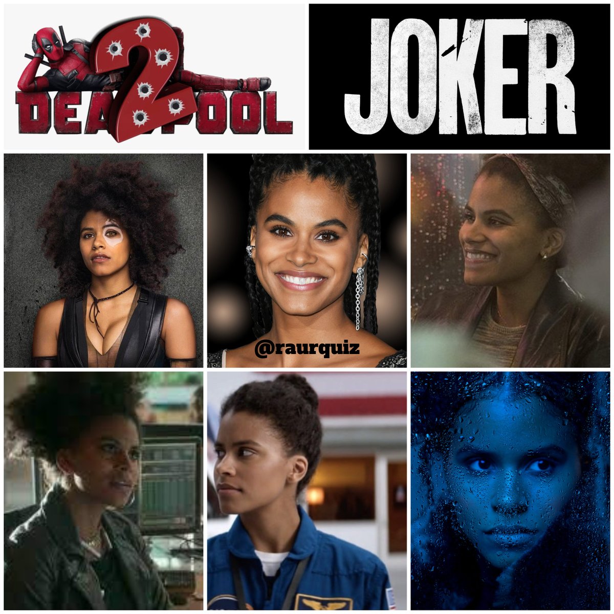 raurquiz's tweet photo. #Happybirthday #ZazieBeetz #actress #domino #deadpool2 #joker #geostorm #lucyinthesky #atlanta #ninedays #Invincible #SollersPoint #Wounds #HighFlyingBird #Extinct #StillHere #TheTwilightZone @XMenMovies @deadpoolmovie @DisneyStudios @MarvelStudios @DCComics @CineHoytsChile https://t.co/CPMbQvbiLJ