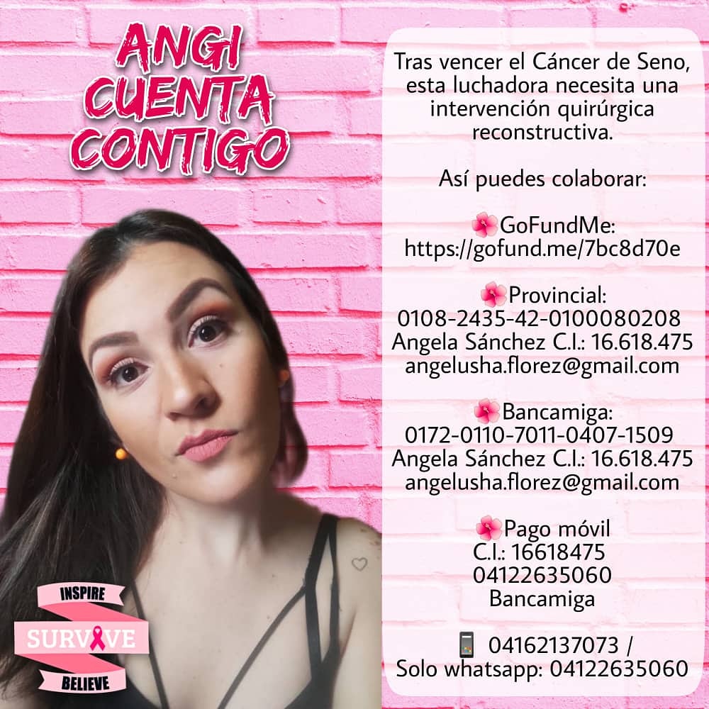 Mi amiga solo le falta este último paso para completar un capítulo bastante fuerte de su vida!!!! Ella es <a href="/Ang3l_usha/">angi. ی</a> una guerrera increíble!!! 
Falta poco para que esto termine completamente!!!!! #fuckcancer #breastcancer #gofundme #serviciosocial #ayudemos #compartir #cancer
