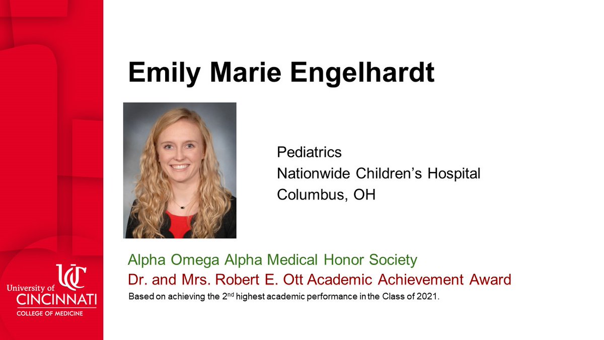 UC College of Medicine (@ucincymedicine) on Twitter photo Congratulations Dr Emily Engelhardt on your graduation from the @UofCincy College of Medicine! Good luck in your residency! @NCHPedsRes <a href="/nationwidekids/">Nationwide Children's Hospital</a> <a href="/AOA_society/">Alpha Omega Alpha</a> Congratulations Dr Emily Engelhardt on your graduation from the @UofCincy College of Medicine! Good luck in your residency! @NCHPedsRes <a href="/nationwidekids/">Nationwide Children's Hospital</a> <a href="/AOA_society/">Alpha Omega Alpha</a>
