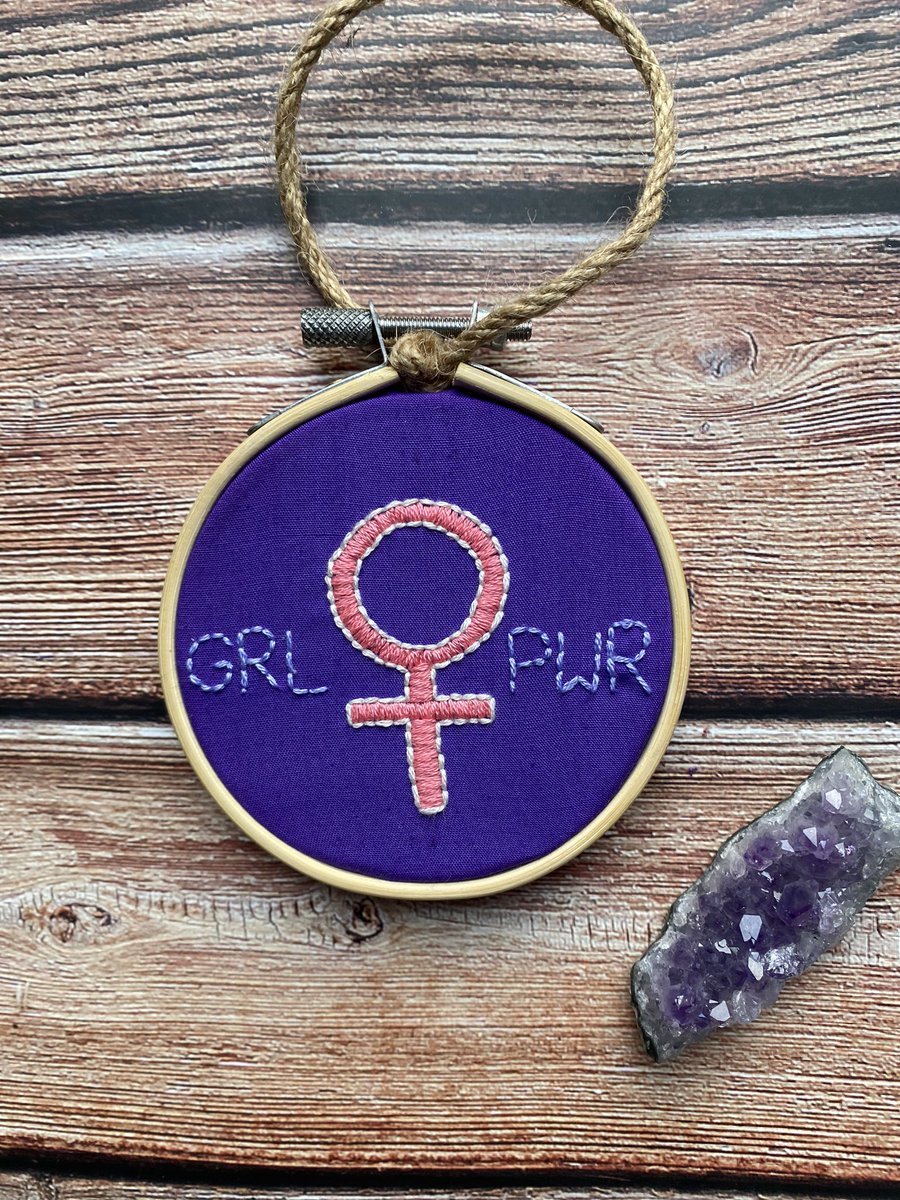 craftivist_'s tweet photo. 💜GRL PWR💜
This piece is now available in our Etsy shop 🛍 https://t.co/L6r32poaUK