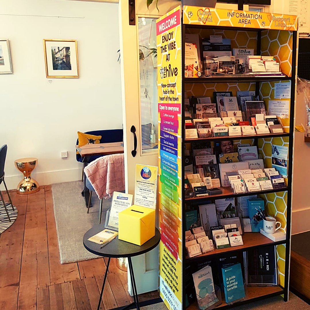 BeLocalDeals's tweet photo. Pop into the Hive @hivehubs on Stone Street to grab your Be Local card and check out the Information Area, set up with self employed, freelancers &amp; start ups in mind.⁠
⁠
#sayhitoyourhighstreet⁠
#sayhicranbrook⁠
#supportlocal ⁠
#belocal #belocaldeals https://t.co/fNFpqKr3jd