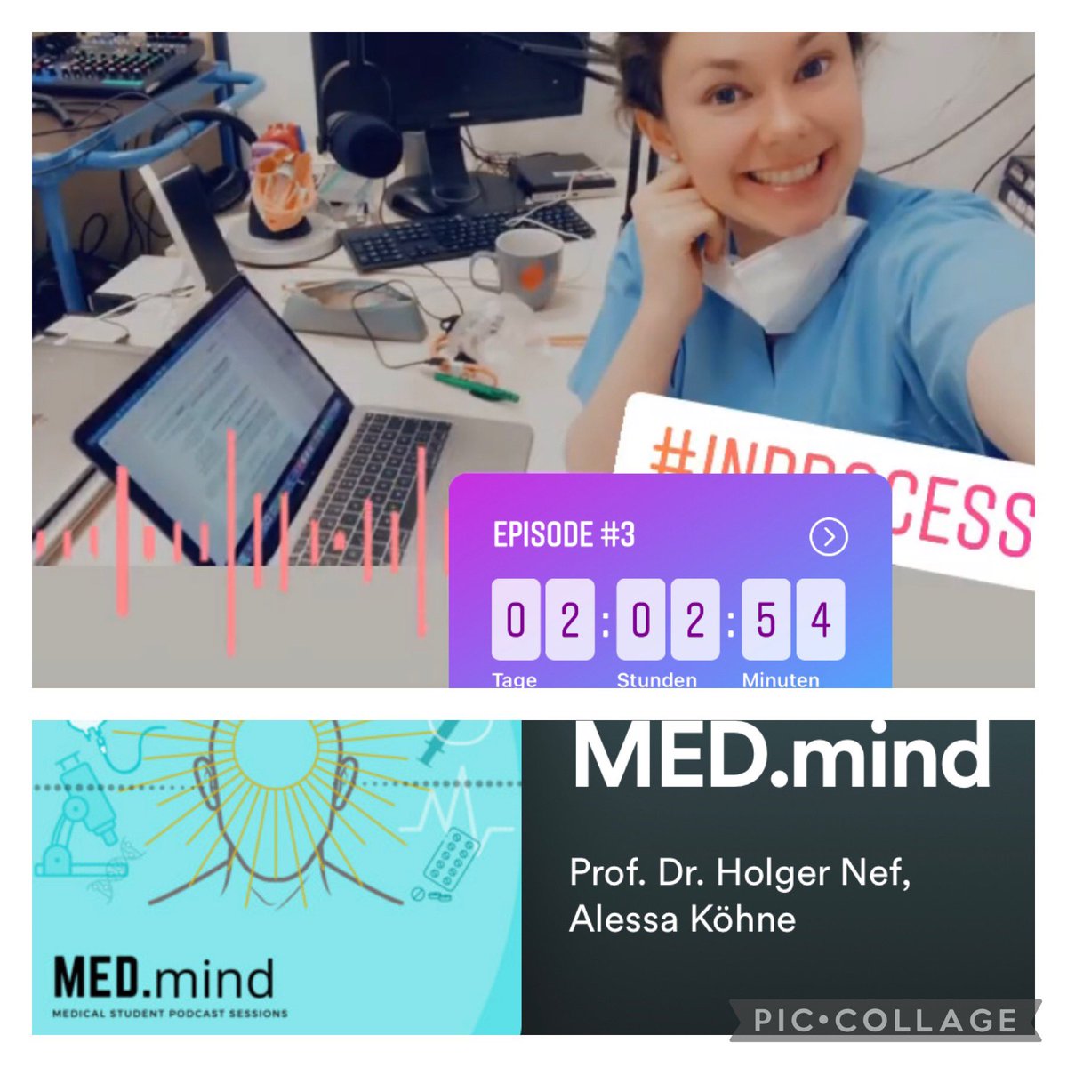 HolgerNef's tweet photo. Die dritte Folge unseres neuen #Podcasts MED.mind wurde heute produziert....#3 mit @Steph_Achenbach #escpresident Thema: #Herzinsuffizienz...in 2 Tagen...stay tuned...@KardiologieHH @AlessaKoehne @kaschenke...ab Freitag bei #spotify https://t.co/ELM3R8ynfR