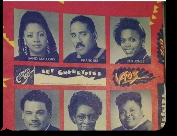thatzPamJones's tweet photo. Wow! My how the years have flown - this old book cover tends to follow me &amp;  my other radio colleagues back n the day around, even today. Got a text from a friend that said “This made me think of you”. Can you spot me? #V103 #VeeJays #BaltimoreRadio #Goodtimes https://t.co/qiXd13l0tC