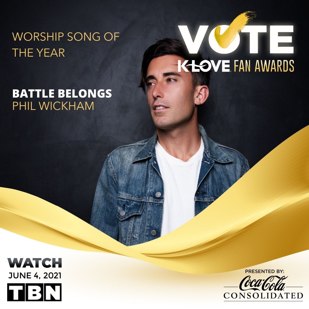Freeccm's tweet image. There&apos;s still a few more days to vote for this year&apos;s @klovefanawards! @philwickham is nominated for Worship Song Of The Year with his #1 single &quot;Battle Belongs&quot; and @mercyme is nominated for Artist Of The Year.  Vote now!

🖥: klovefanawards.com/vote