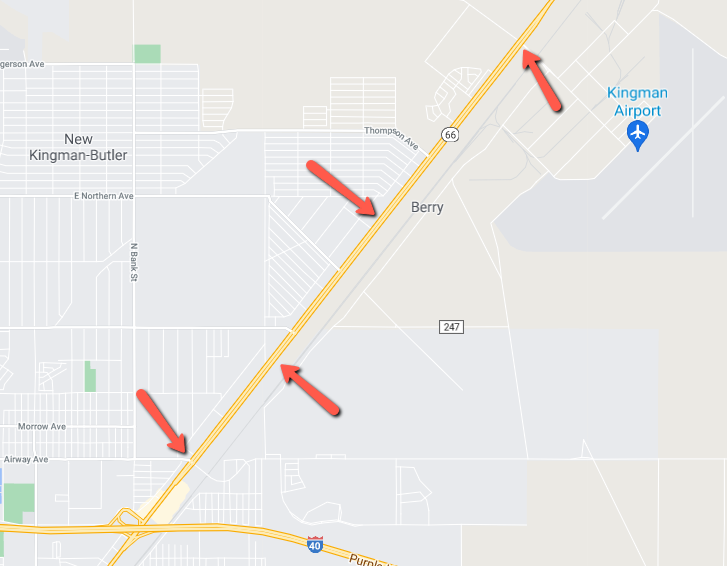 ArizonaDOT's tweet photo. * SR 66 WORK NEAR KINGMAN *
Wednesday, May 26 and Thursday, May 27, SR 66 will be 1 lane from Airway Avenue-Kingman Airport. DETAILS: https://t.co/yng21EIc6B
Check the route before heading out: AZ 511 & ADOT Alerts apps: https://t.co/18uQYLoqla
#KingmanAz #SR66 #aztraffic https://t.co/l0CdC4rRf3