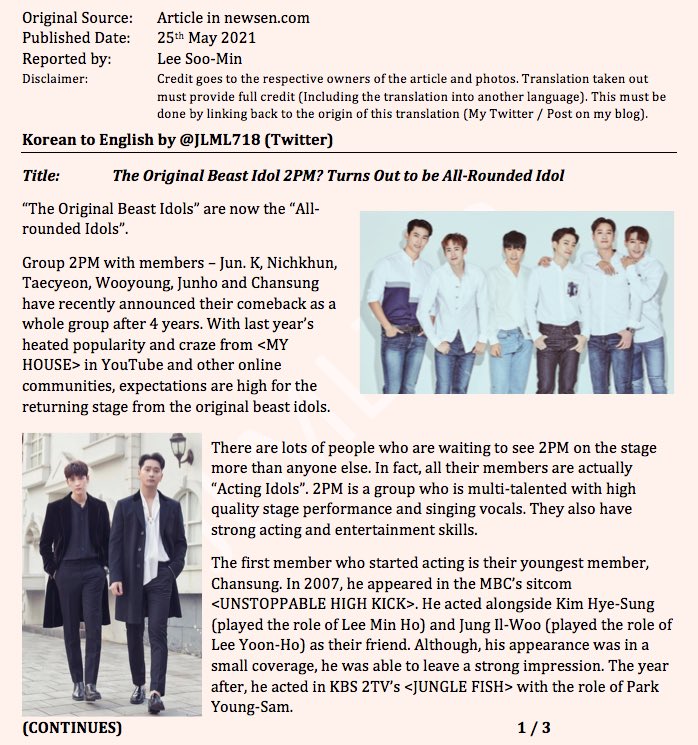 full translation – JLML718's 2PM BLOG