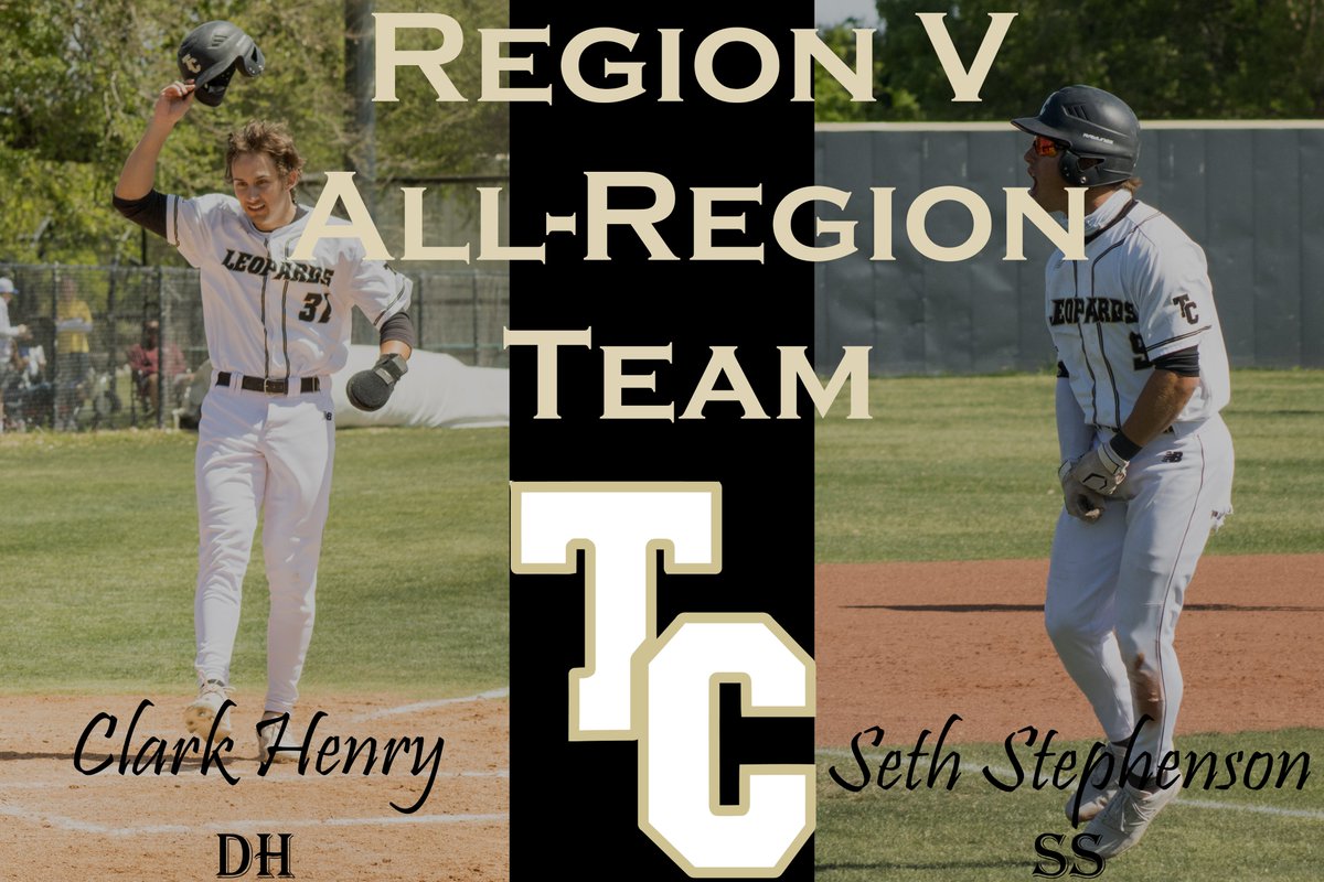 Congratulations <a href="/Clark1344/">Clark Henry</a> &amp; <a href="/Sethstephenson9/">Seth Stephenson</a> on being selected to the <a href="/NJCAARegion5/">NJCAA Region 5</a> All-Region Team!!

#yahleps #TCbaseball
