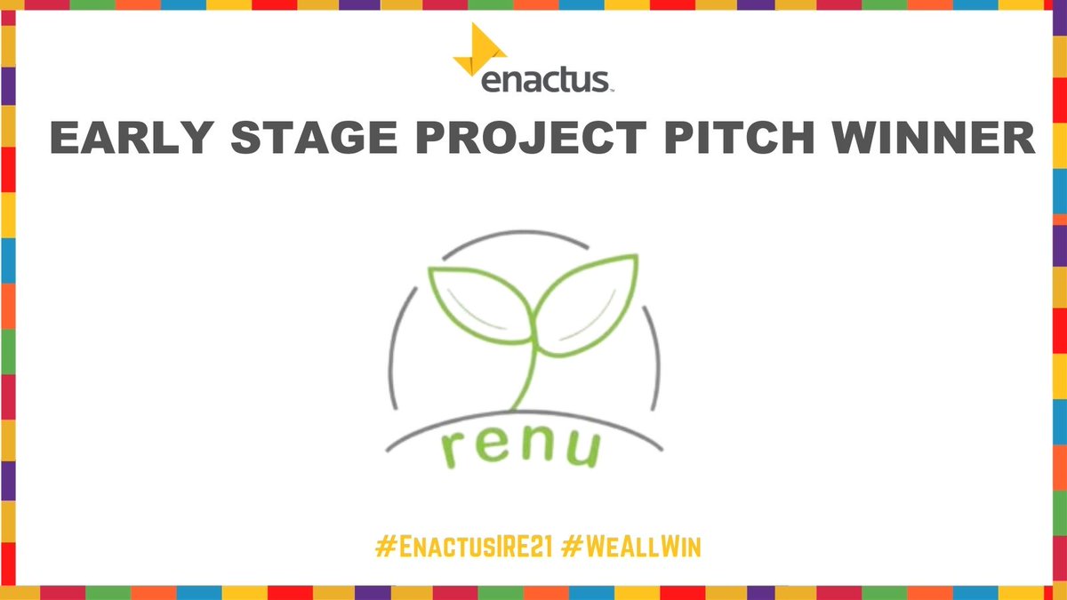 Enactus Ireland - Inactive (@enactusireland) on Twitter photo That's a wrap on the Early Stage Project Pitches! Judges were astonished by the quality of the pitches tonight! Huge congratulations to the winning team <a href="/ReNuIreland/">ReNu Ireland</a> that won €150 in seed funding & will get to pitch their project at the Enactus World Cup. #EnactusIRE21 #WeAllWin That's a wrap on the Early Stage Project Pitches! Judges were astonished by the quality of the pitches tonight! Huge congratulations to the winning team <a href="/ReNuIreland/">ReNu Ireland</a> that won €150 in seed funding & will get to pitch their project at the Enactus World Cup. #EnactusIRE21 #WeAllWin