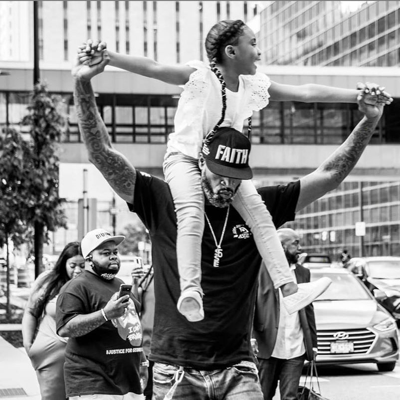 Her daddy changed the world 💔💜🙏🏾 #GeorgeFloyd