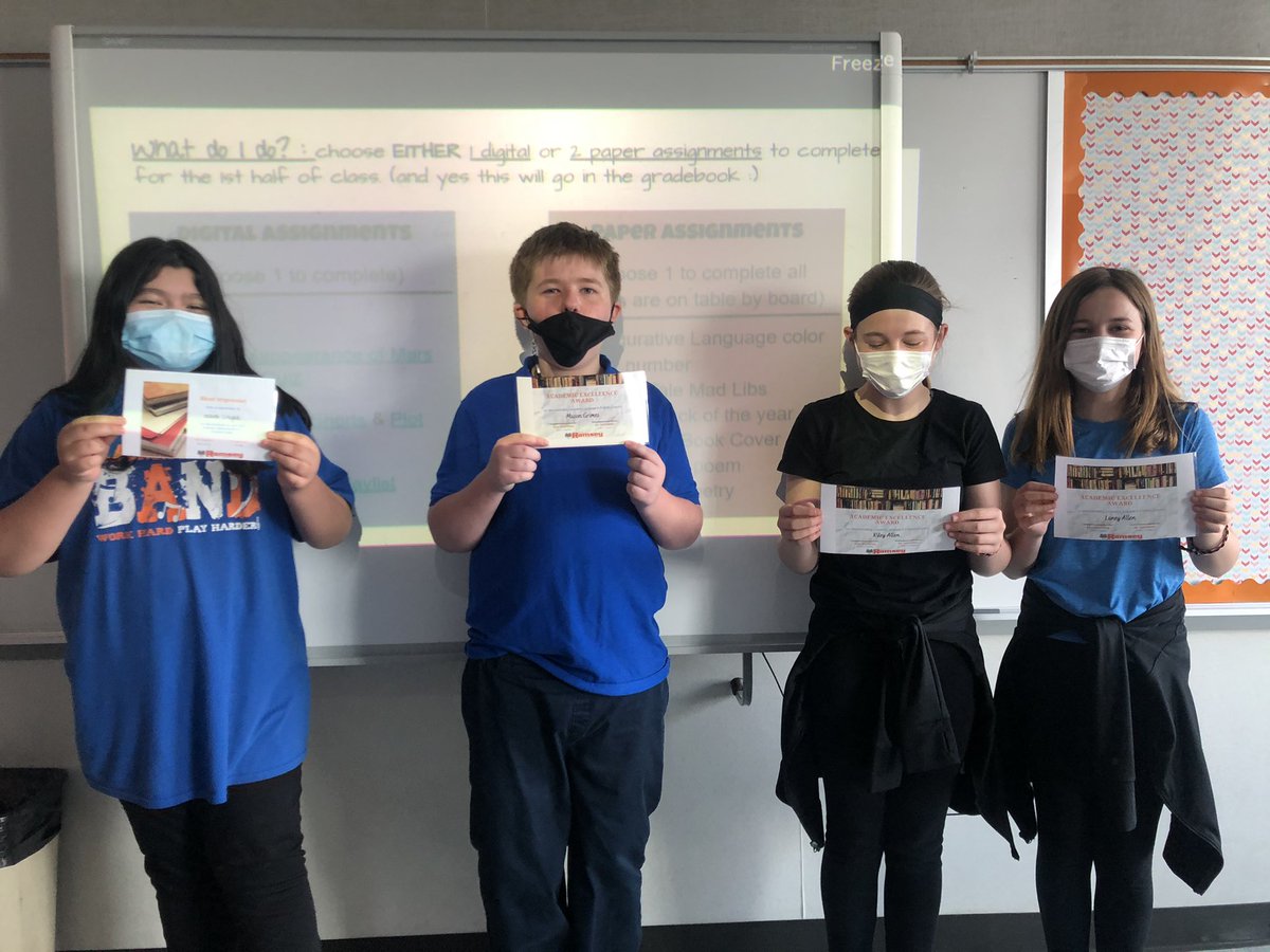 Some cool awards for some cool kids. Gonna miss these corona kids! 😂 <a href="/RamseyMS_JCPS/">Ramsey Middle School</a>