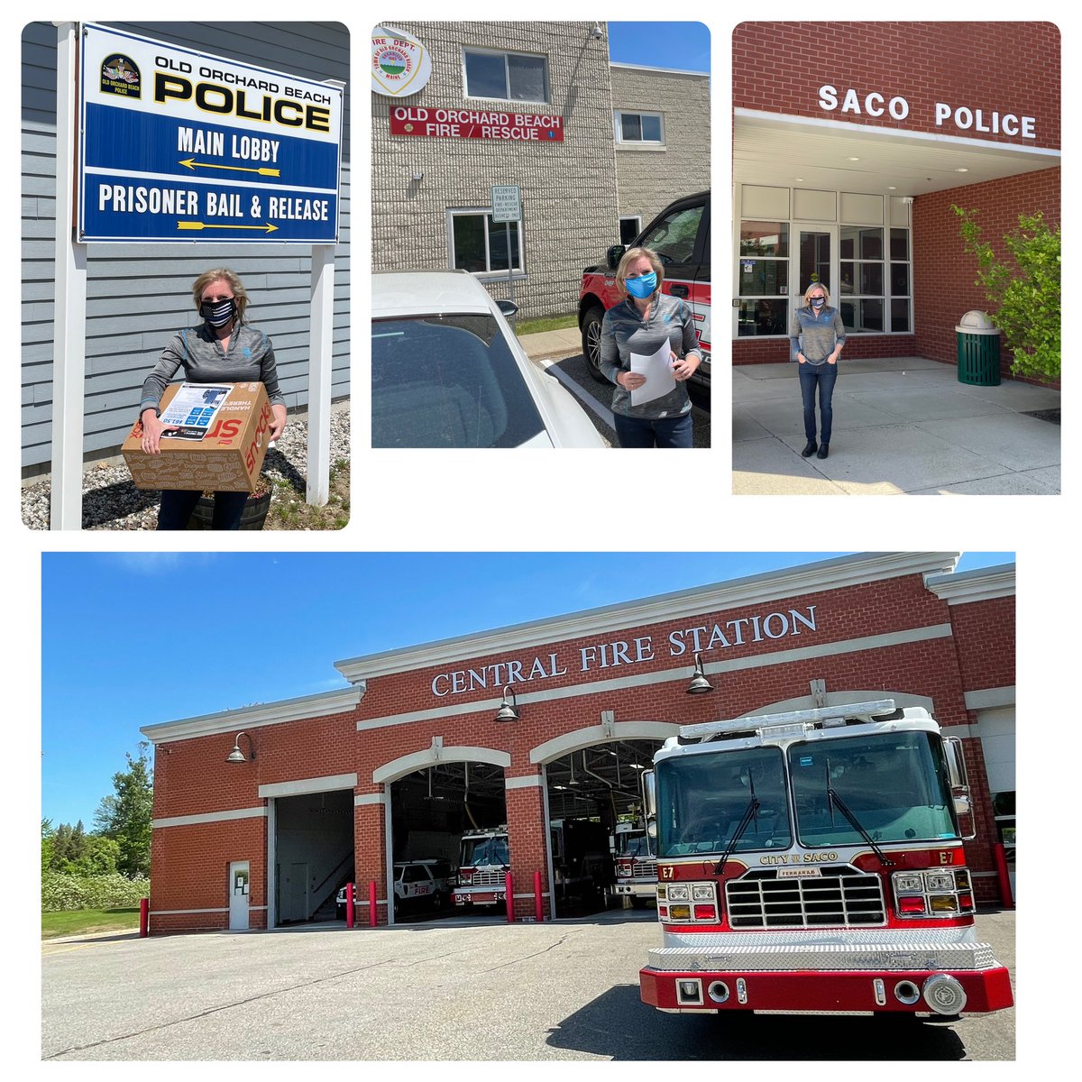 Milan_Andric's tweet photo. AT&amp;T in Saco is honoring first responders this week. We dropped off snack packs as a small token of appreciation for the people that are there we need them the most. Thank you for all you do! 🚔 🚒 🚑  #FirstNet @Donald_Evans123 @JessRacine8 @keroninc @CarolWalsh01 https://t.co/uVTQCKlm1i