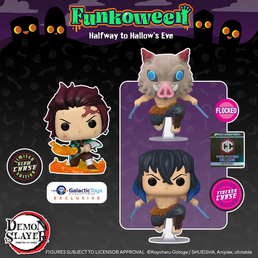 OriginalFunko's tweet photo. Funkoween 2021: Pop! Animation: Demon Slayer. Pre-Order now! #Funkoween #Funko #FunkoPop #DemonSlayer @DemonSlayerUSA 
@EntEarth: https://t.co/UVBfkxWEzG  
Phantom Peru: https://t.co/gJyx8UbSbf https://t.co/157wFxeFOC