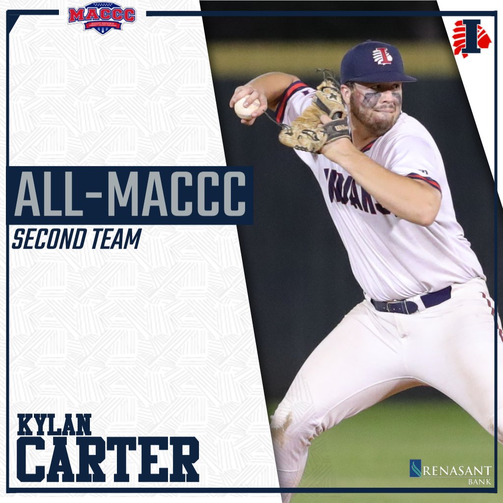LetsGoICC's tweet photo. #ICCBaseball - Kylan Carter, Riley Davis, Coleton Ausbern and Hayden Harris named MACCC Second Team #RollTribe https://t.co/hi6EYLTSij