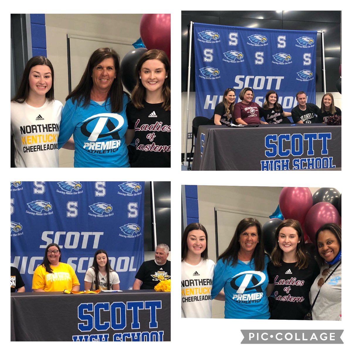 Premier_NKY's tweet photo. Congratulations to Kennedi and Cassidy on signing with EKU All Girl and NKU Coed Cheer. We are so very proud of you both ❤️💙 #pa_life https://t.co/161UlLN6Vf