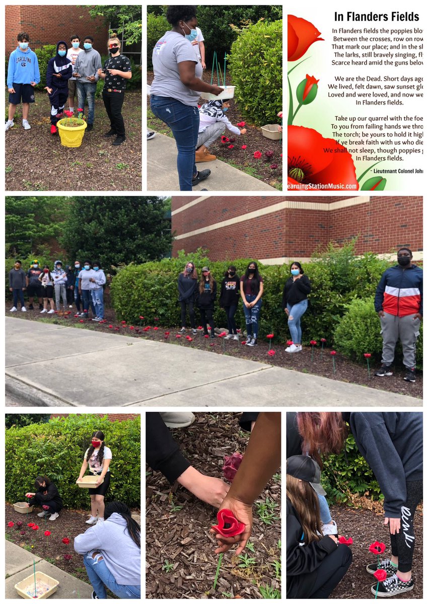 8th grade sculpture students made  50 ceramic poppies for #MemorialDay to remember the military veterans at school, in our family, &amp; members of our community! <a href="/ZebulonChamber/">Zebulon Chamber of Commerce</a> <a href="/LindseyFoushee/">Lindsey Foushee</a> <a href="/ZGTMMSPrincipal/">Candis Jones</a> <a href="/wcpssEastern/">Eastern Area WCPSS</a> <a href="/WCPSS/">Wake County Public School System</a>