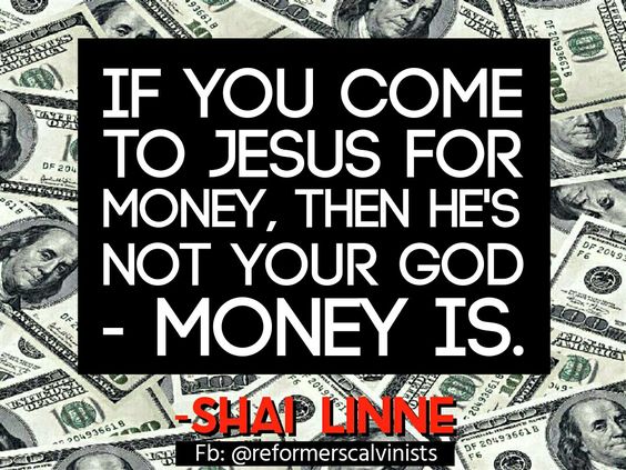 fbckershaw's tweet image. #TableTalkTuesday

"If you come to Jesus for money, then He's not your God - money is"...

Pursuing God v. the flesh...Thoughts?