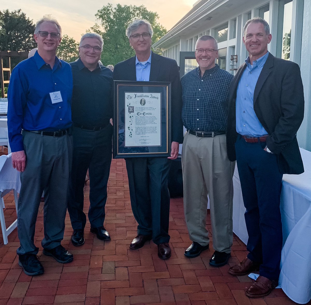 So proud of Ed Evans for being honored the Franklinton Award at last week's @printOHKY Central Region Print Excellence Awards! We thank Ed for all he's done for #WestCamp and the #printindustry in his 30 years career.