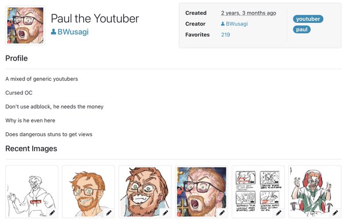 Was browsing my TH the other day and literally forgot I have a youtuber OC LMAO 
