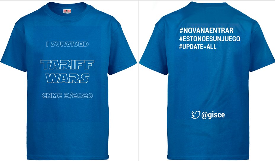 gisce's tweet image. Ja tenim les camisetes a punt! #nuevastarifas #novanaentrar #estonoesunjuego #updateall #sectorelectrico
