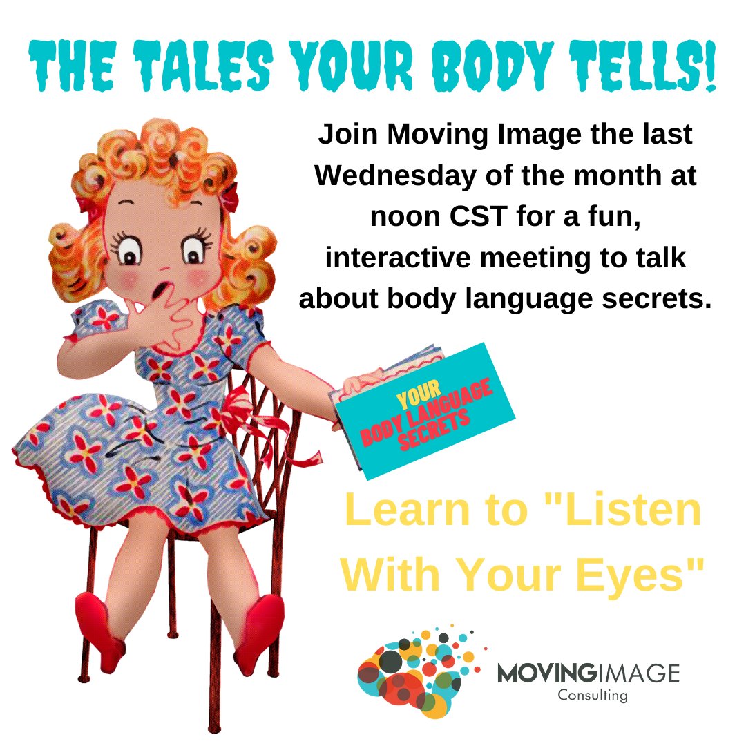 MoveObservation's tweet photo. Moving Image NewsletterI've been cleared by my doctors, so it's back to work and "Tales Your Body Tells!" Noon CST Tomorrow! - https://t.co/VoS2NXYXzb https://t.co/6WiaW8xBzm
