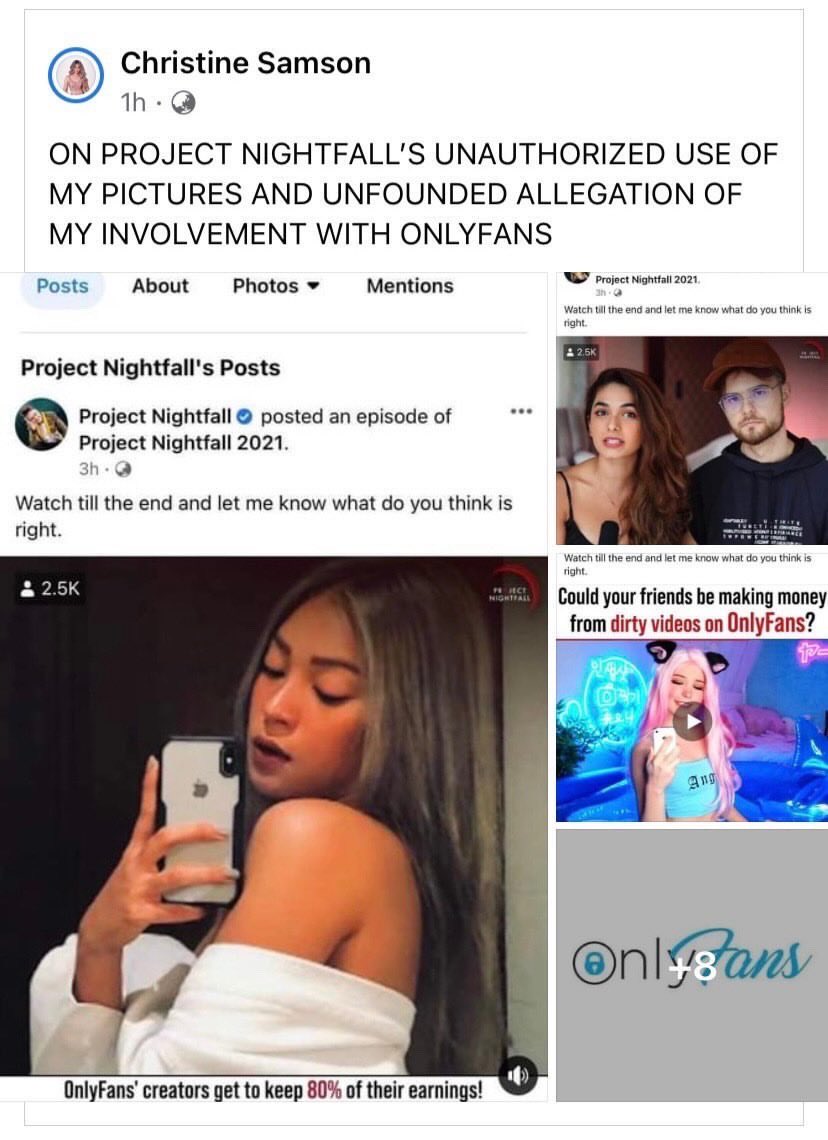 ChrisSamson_'s tweet photo. ON PROJECT NIGHTFALL’S UNAUTHORIZED USE OF MY PICTURES AND UNFOUNDED ALLEGATION OF MY INVOLVEMENT WITH ONLYFANS

Please retweet to reach them. Thank you. https://t.co/iL3XP0rFdg