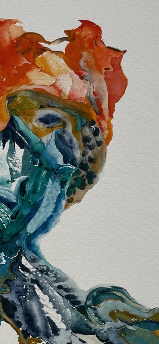 Abstract watercolours by Barbara Boxall (editor of ‘Woman’ magazine from 1964 to 1975) Her relaxation was to paint beautiful abstracts, often with vibrant colour palettes. We are selling the prints from £30 #abstractart #artist #watercolour #barbaraboxall