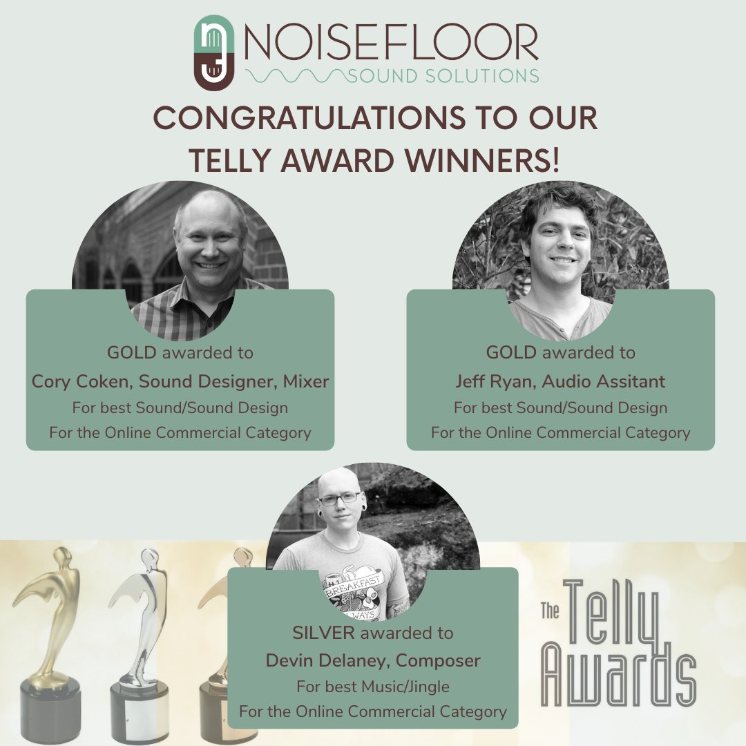 Congrats to our team for bringing home the Silver and Gold from The Telly Awards!