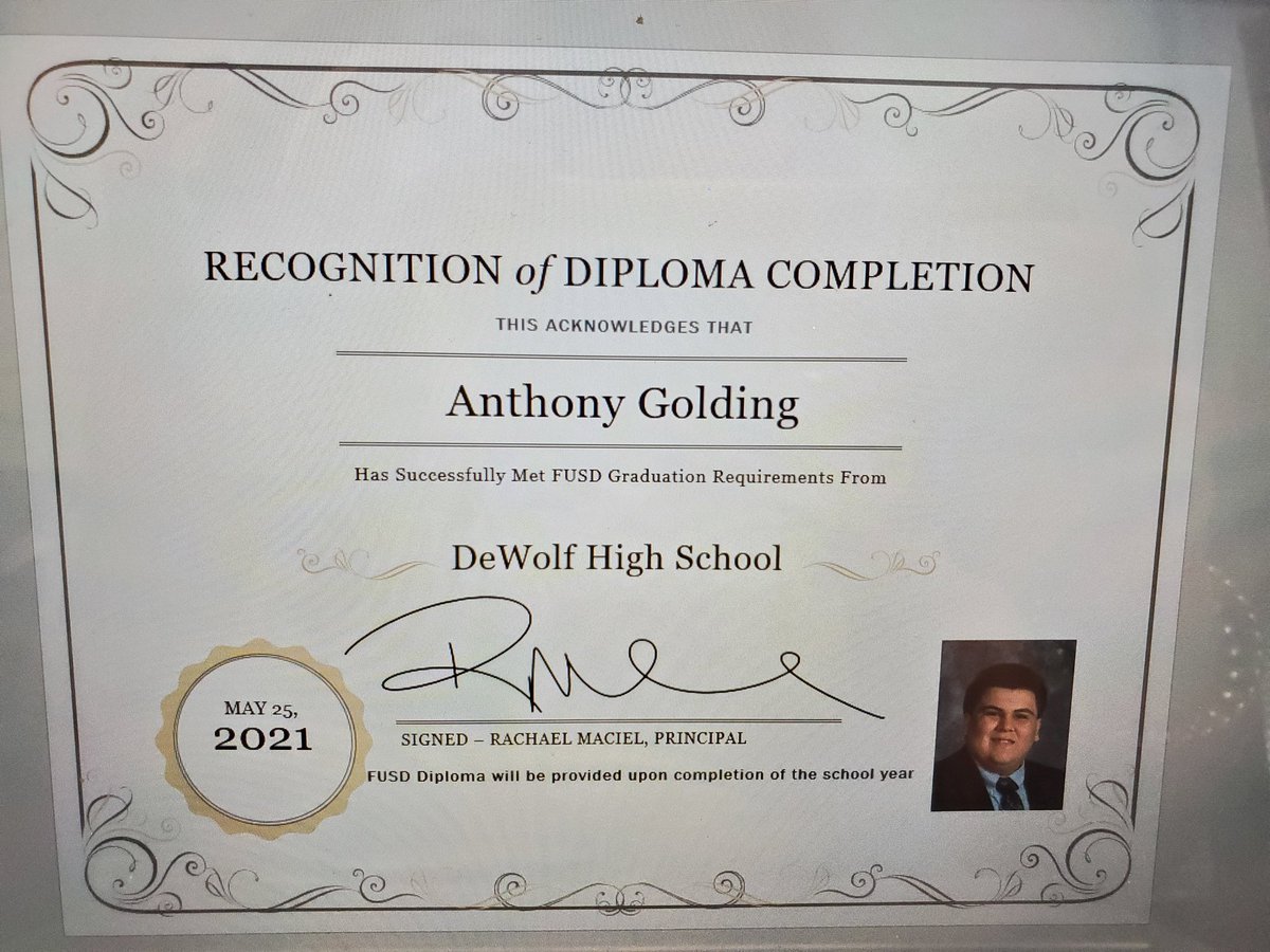 This is how we DO it! #36 for the DeWolf class of 2021. Congratulations, Anthony Golding!! 👏👏 <a href="/fresnounified/">Fresno Unified</a>