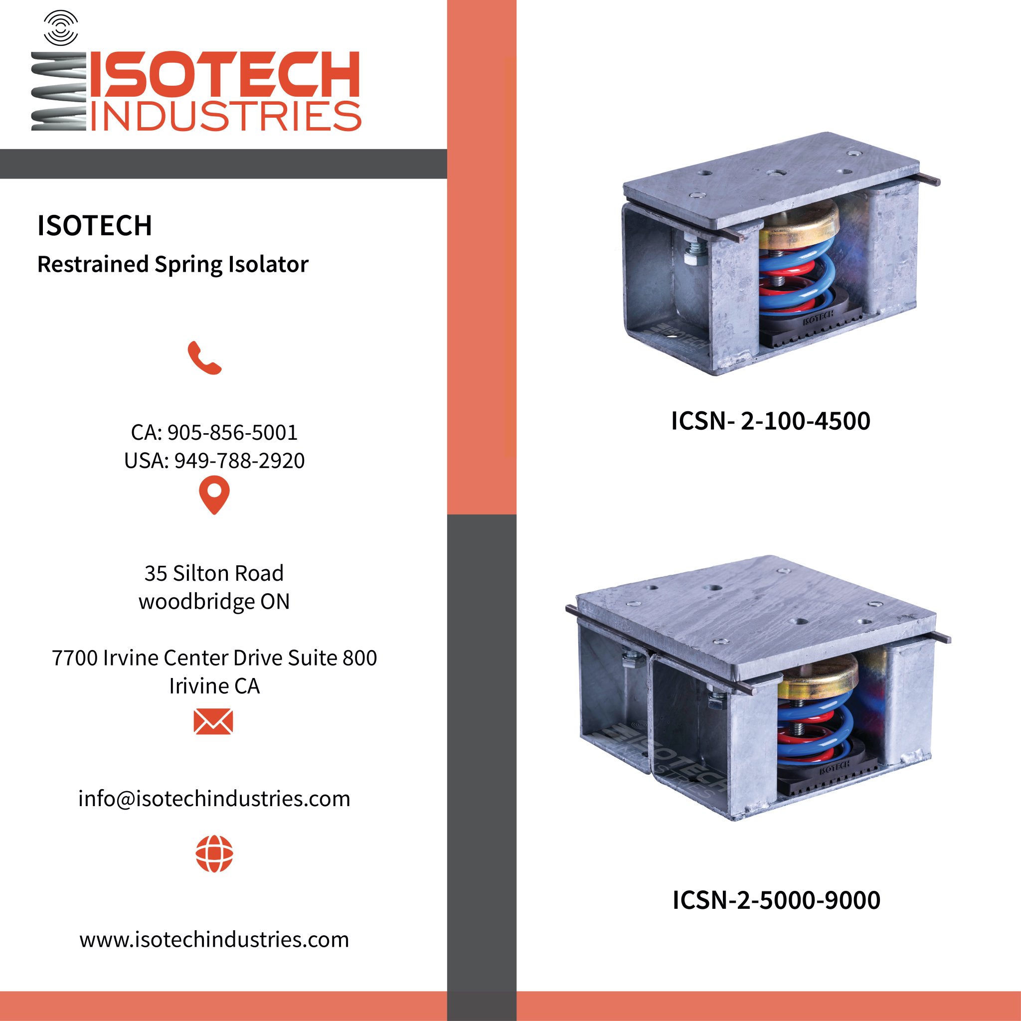 ISOTECH Industries Inc. on Twitter "ISOTECH Restrained Spring