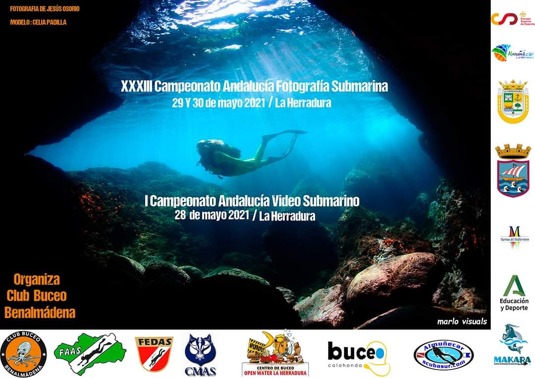 AgendaCadiz's tweet photo. #Campeonatos #Andalucía  #FotografíaSubmarina 📸🐡 y #VideoSubmarino 📽🐡 en #LaHerradura #Granada próximo fin de semana #AndalucíaRegiónEuropeaDelDeporte #Fotosub📸 #ActividadesSubacuáticas #FAAS #FEDAS @EducaAnd @DeporteAND @depespana @deportegob @COE_es https://t.co/5MmtgD0UyS