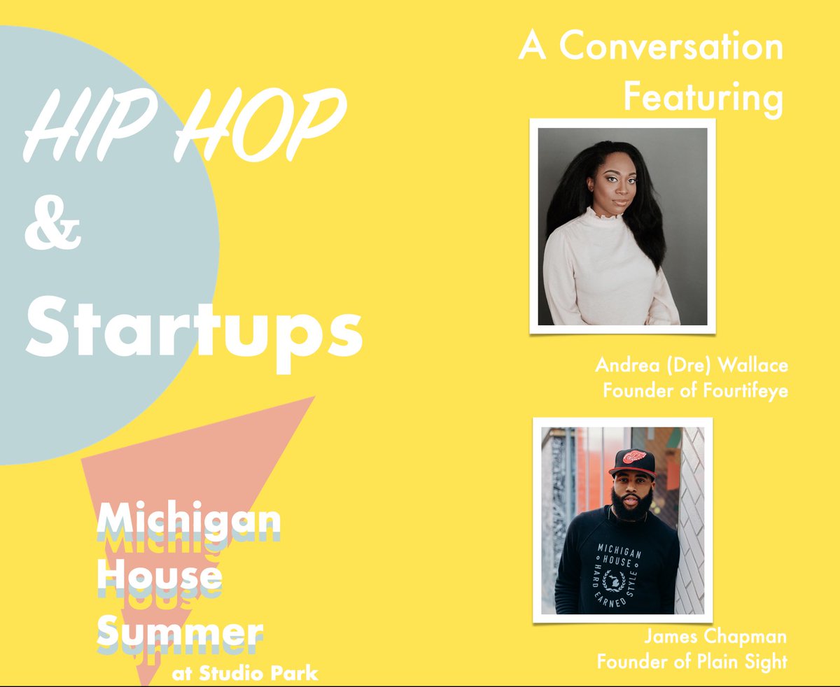 This is going to be such a good convo between <a href="/SuperDre/">dre wallace</a> &amp; @iWroteTheHustle on June 10 at <a href="/studioparkgr/">Studio Park</a> . Grab tickets via the link in our bio.