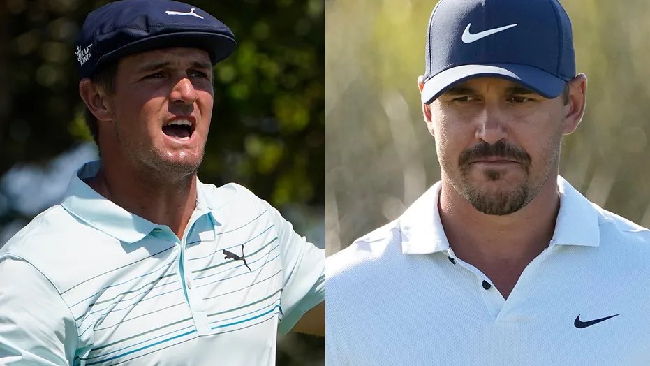 TheTapInGolf's tweet photo. The @b_dechambeau vs. @BKoepka rivalry is 🔥 right now! What are your thoughts about it all? Drop a reply with #TeamBrooks or #TeamBryson!
.
#TapInGolf #rivalry #whichteamareyouon #golf #pgatour #golfneedsmorerivalries https://t.co/8i96Bni8Zn