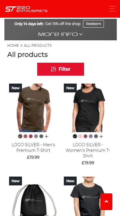 ST220ENTHUSIAST's tweet photo. 🚨 New Merchandise Store! 🚨
You can now buy clothing and accessories from our merchandise store!
THERE IS CURRENTLY 15% OFF YOUR ORDER FOR THE NEXT 14 DAYS!

https://t.co/PYko7ernli

#st220 #st220enthusiasts https://t.co/lgzE9dOPGC