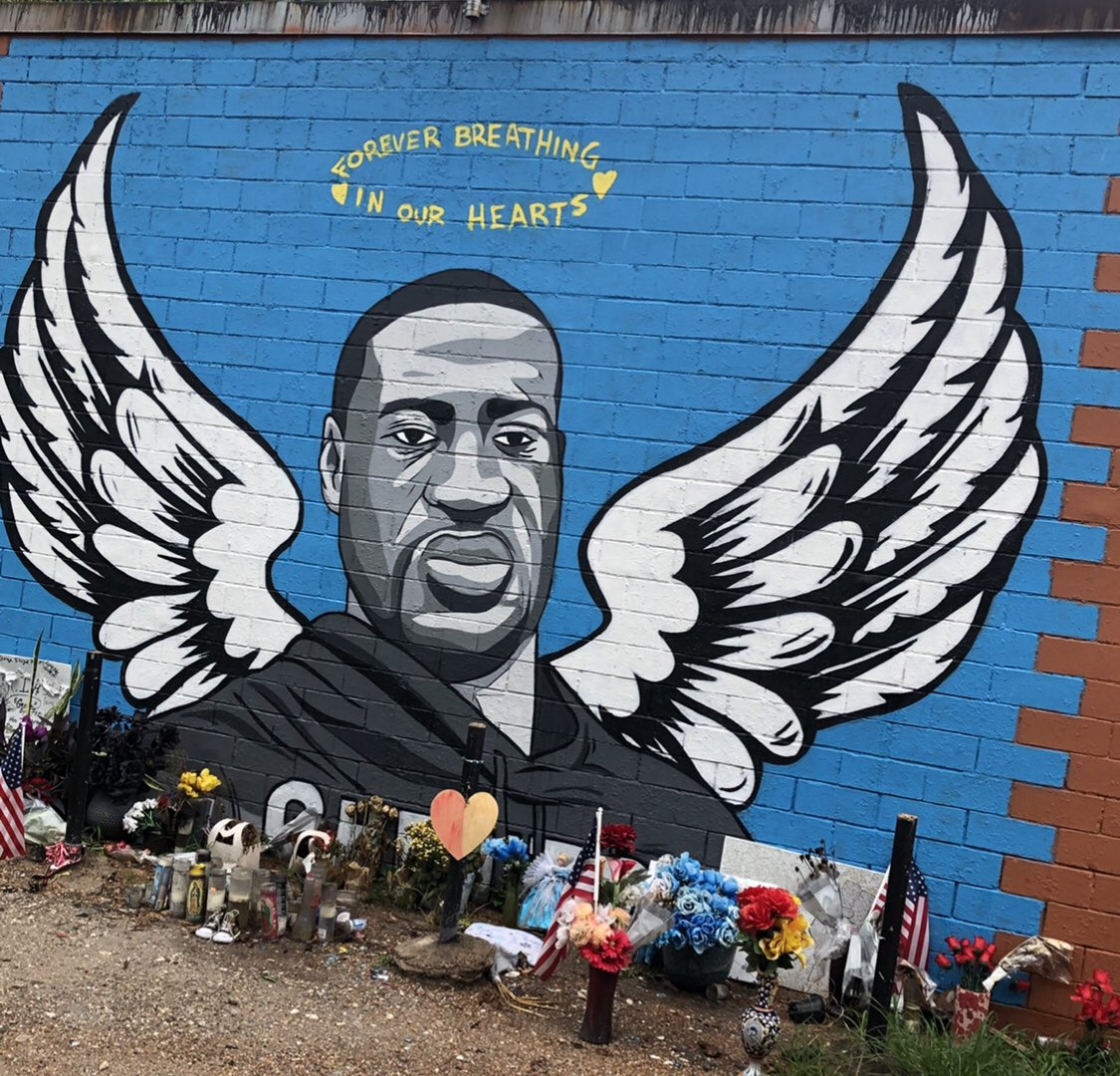 dunnmichael's tweet photo. The image of Derek Chauvin on the neck of George Floyd is a symbol of way much more. A system that has been on the necks of African American people for generations. #BeResurrection #NeverForget #GeorgeFloyd #georgefloydoneyearlater https://t.co/JLsQSUp1V0