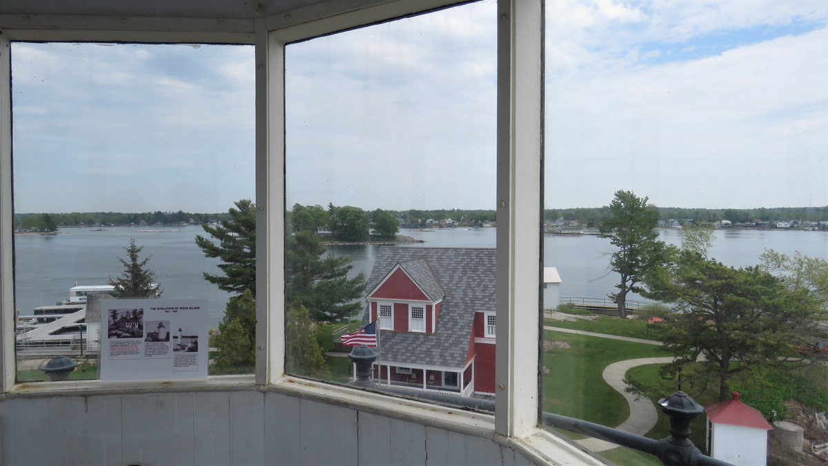 SeawayNNY's tweet photo. Rock Island Lighthouse is now open for the 2021 season, and Clayton Island Tours can take you there #1000islands #StLawrenceRiver https://t.co/O9V5Vvhuxb