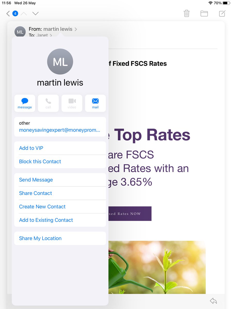 Hi <a href="/MartinSLewis/">Martin Lewis</a> I’m getting lots of emails like this example but I’m guessing it’s not from you! Can you stop them using the “money saving expert” title?