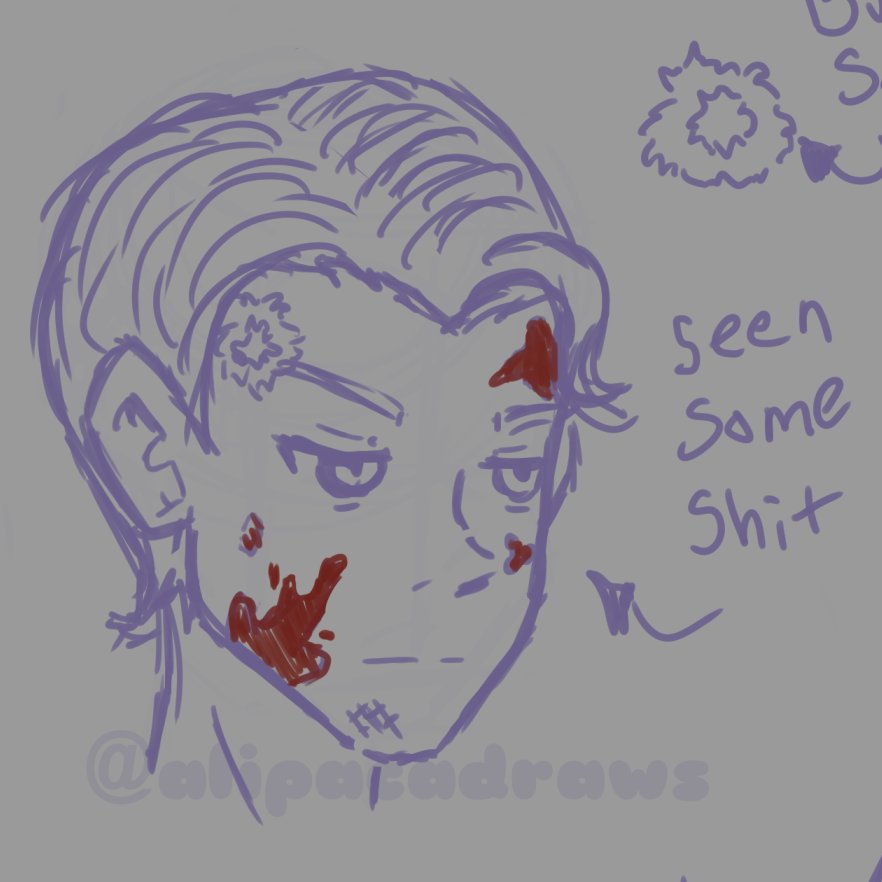 AlipacaDraws's tweet photo. I finished Demon slayer/Kimetsu no Yaiba recently, and had to make a sketch of a DBH au for our boy Connor :) https://t.co/IdVQ9I5JE7