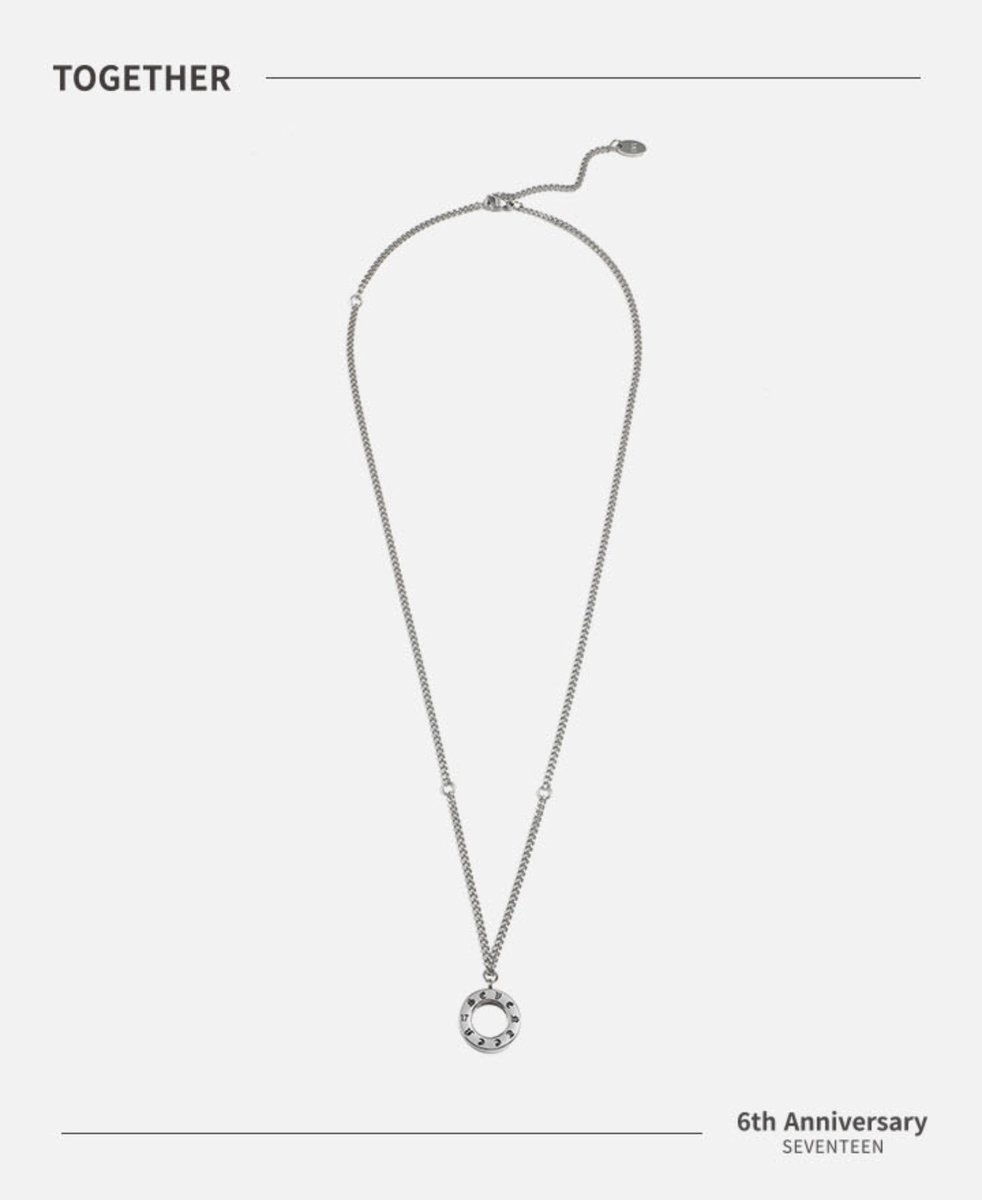 SEVENTEEN- 6TH ANNIVERSARY Merch Celebration necklace consist of a