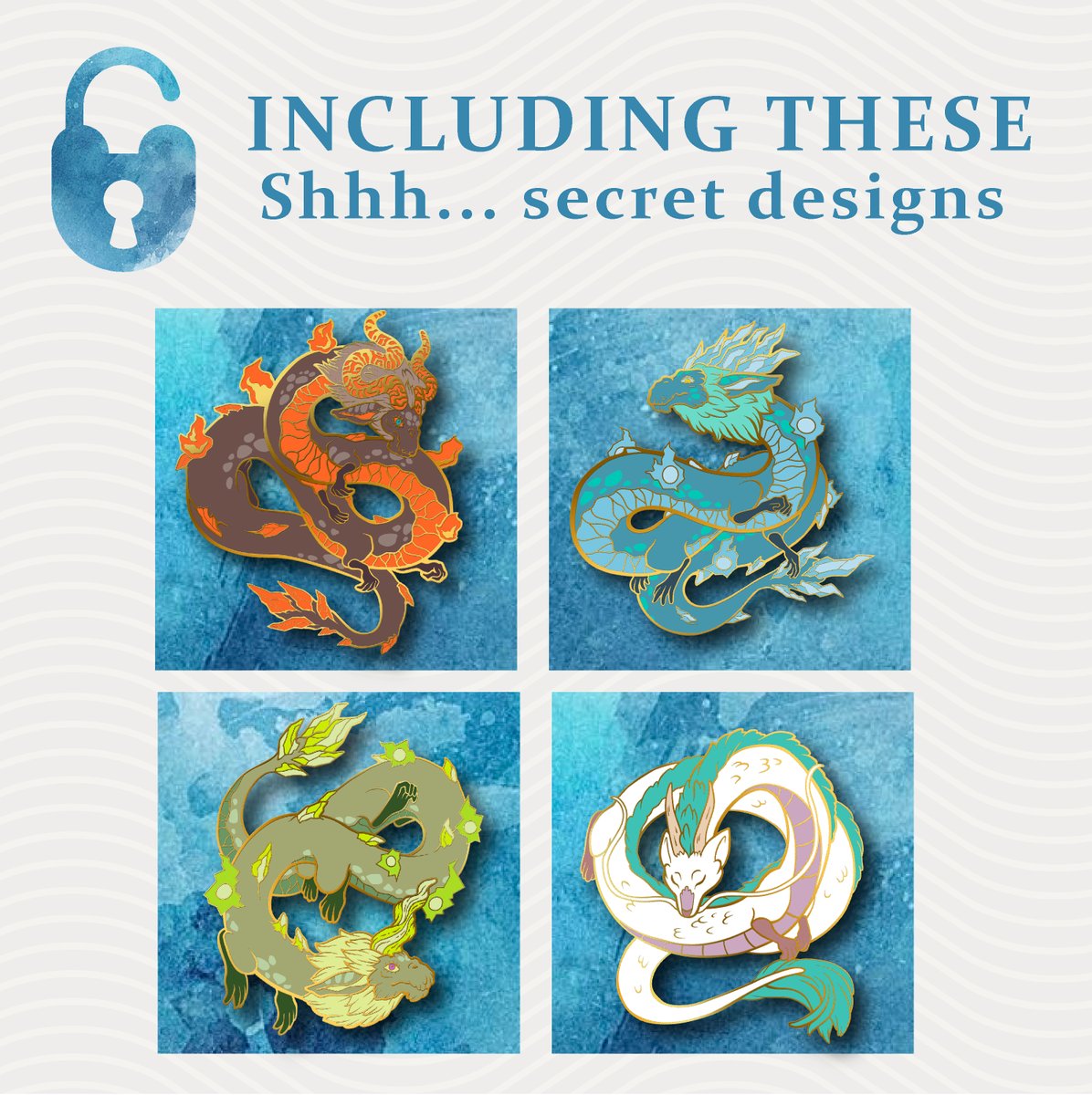 JemmaMYoung's tweet photo. We've reached our funding goal and all of our pins are unlocked! (Including some secret designs!) https://t.co/HDSFDiqVqb

#enamelpin #dragons #dragonpin #pinlovers https://t.co/DULi6aeXeu