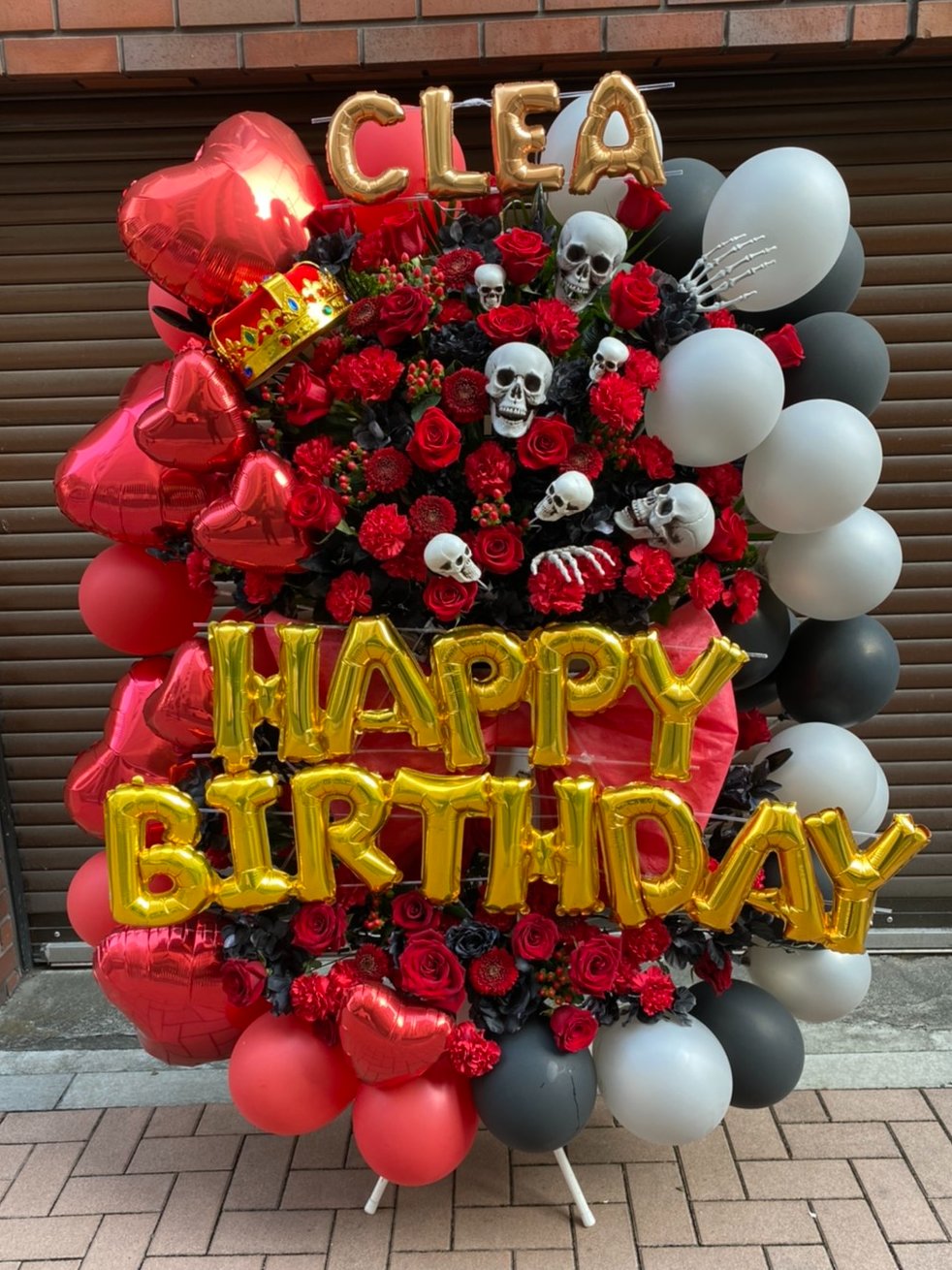 バルーン　楽屋花　生誕祭　推し　推し活　フラスタ　タクフラ　祝い　ライブ 生誕祭のお祝いフラスタ #フラスタ #バルーンスタンド #推し