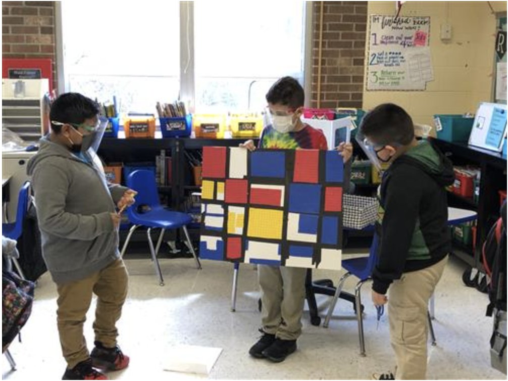 CherylCuddihy's tweet image. Loved working with Ts &amp;amp; Ss @rbpsEAGLES this spring. shorturl.at/amuDI It was #AMathZing to see how Ss connected math &amp;amp; visual arts to represent their thinking.  Across grades &amp;amp; classrooms, Ss expressed their desire to work &amp;amp; gather together. #ArtsEd #RBBisBIA @MrsSlipekRBPS