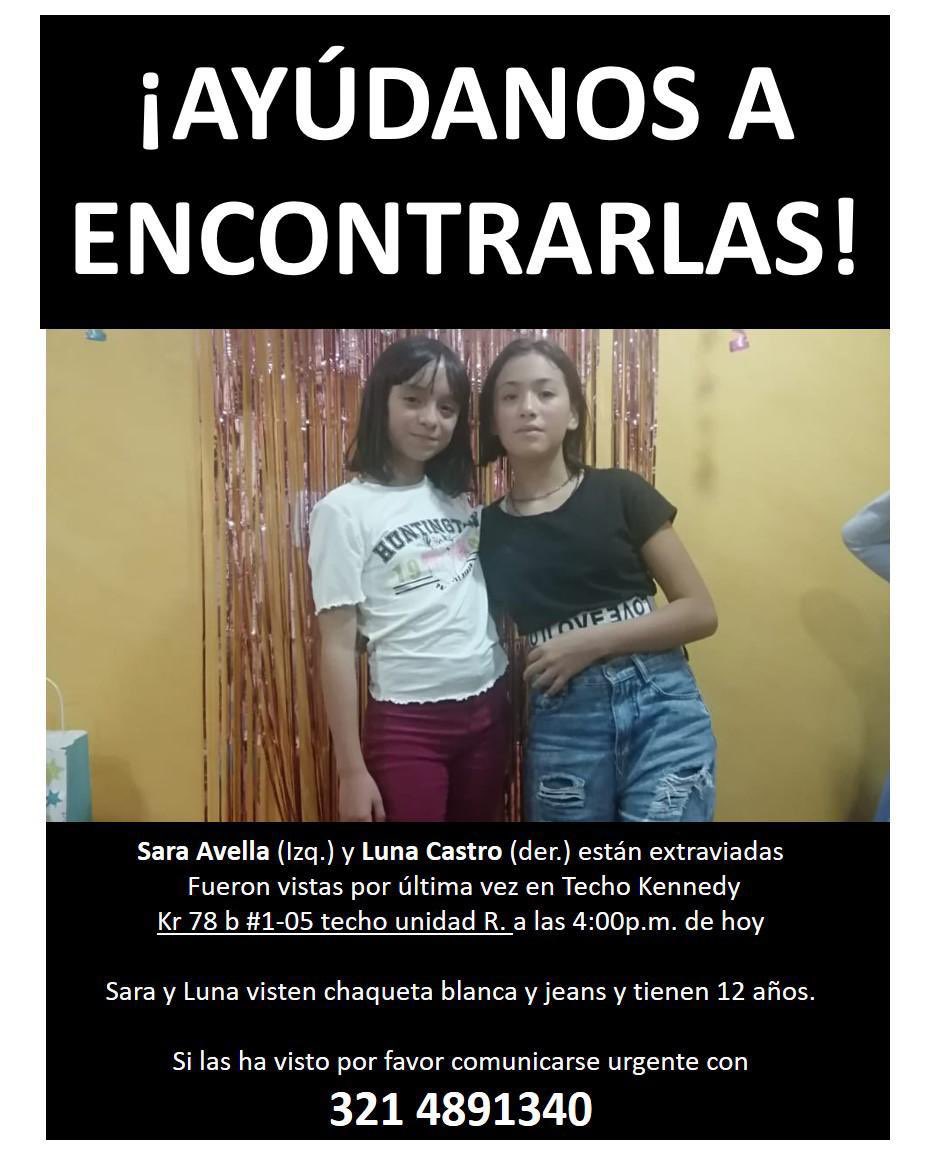 CarlosFGalan's tweet photo. Por favor RT. Por petición de las familias publico esto. Ayudemos a encontrar a estas dos niñas! https://t.co/jsQ90t6oS1