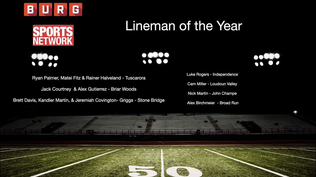 BURGSportsnet's tweet photo. BURG Sports followers here are our Linemen of the Year. Our next award will be Linebackers and Defensive Backs of the Year @StoneBridgeFB @BWHSFootball @FBvikingstrong @TuskyFootball @ChampeKnightsFB @BroadRunFB @IndyHSFootball https://t.co/GXpDoocmr5