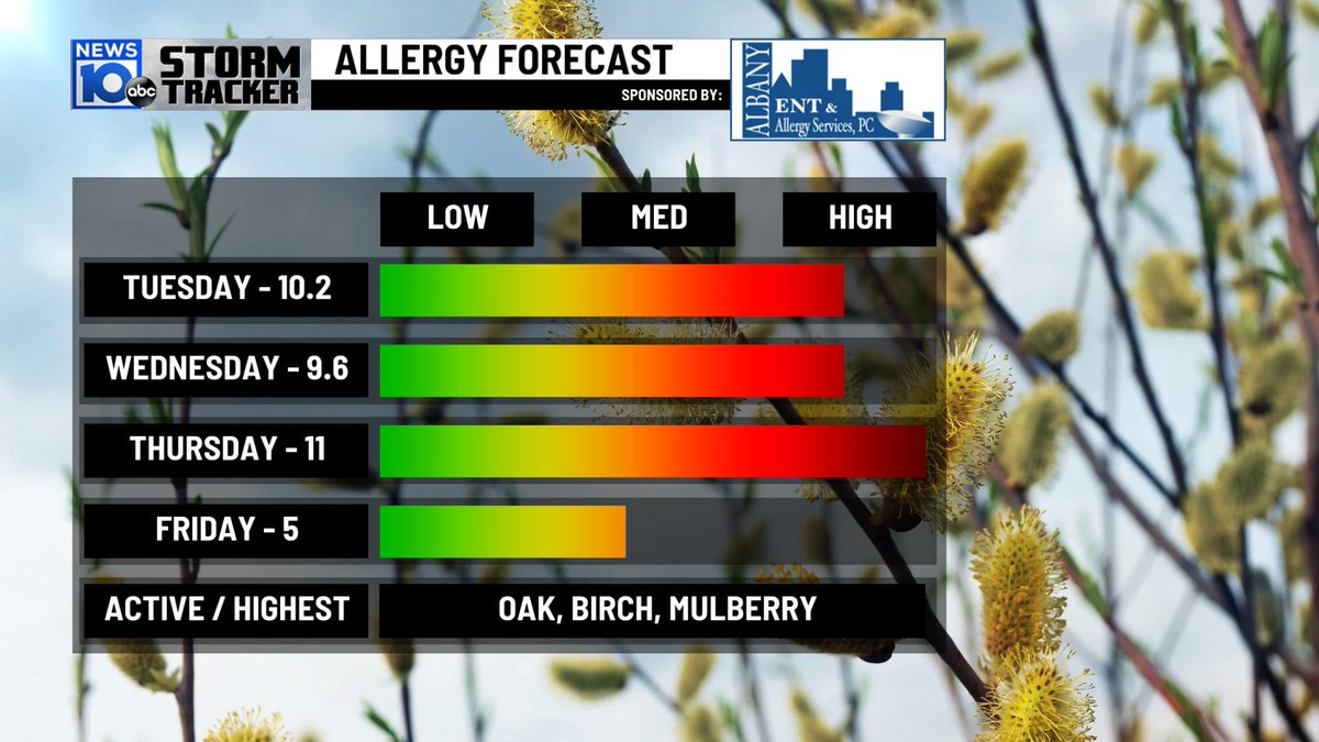 Steve Caporizzo On Twitter Allergy Forecast Tree Pollen Will Be Tough The Next Couple Of Days With Any Rain Storms Tomorrow It Will Temporarily Drop Then Right Back Up Thursday Friday Could Be The Best