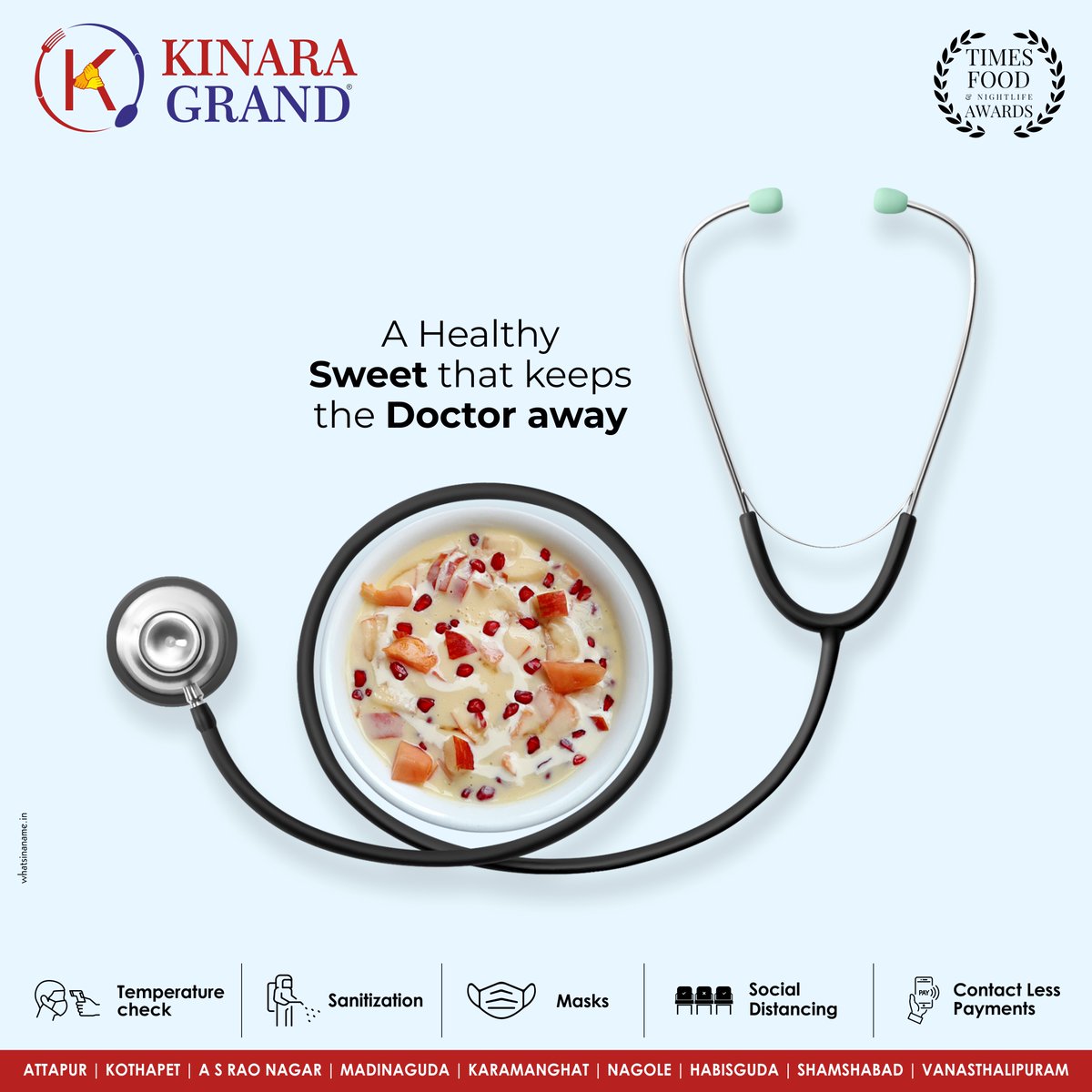 KinaraGrand's tweet photo. A fruit salad helps you stay fit and healthy. Do not worry about this sweet being a reason for your visit to the Doctor. Also, enjoy the Fruit Salad with ice cream too.

#KinaraGrand #food #Cuisine #loveforfood #foodie #Sweets #Desserts https://t.co/NBtFoWdQer