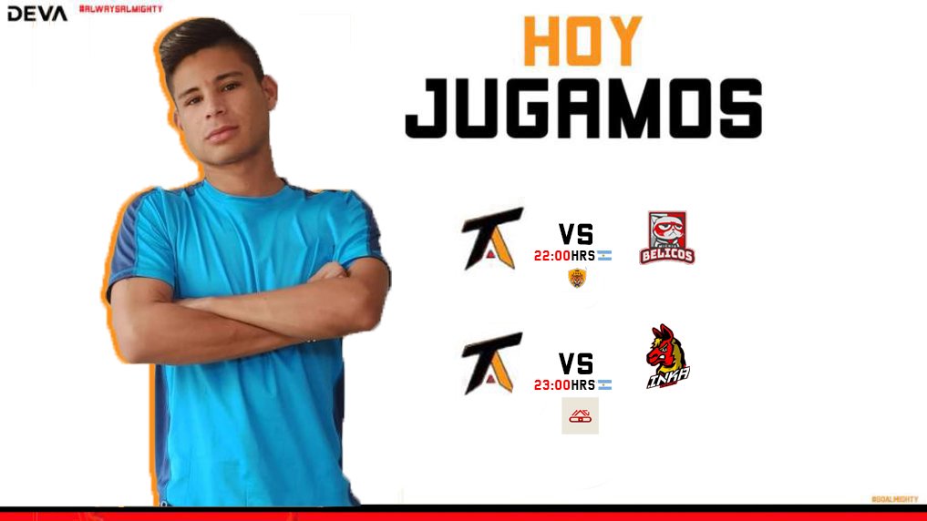 #ClashRoyale👑 | ¡A SALIR CON TODO!

En el día de hoy tendremos una doble jornada, en donde nuestros jugadores saldran a buscar la victoria.💪🏻

🏆|#LIGAPORO(Ronda 1)
🆚|<a href="/BelicosMichis/">Michis Bélicos 🐈</a>

🏆|<a href="/AGOLeague/">AGO League Clash Royale</a>(Fase de grupos) 
🆚|<a href="/InkaEsports/">Inka Esports</a>

#GoAlmighty⚔️🛡️