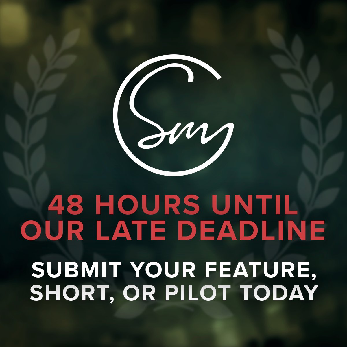 screenwritingm's tweet photo. Only 48 hours left to submit your screenplay for our late deadline! Do you have what it takes to be the next Screenwriting Master? Submit today! https://t.co/PZ90Q8ToQh #SMC2021 https://t.co/1PtVi66YXx