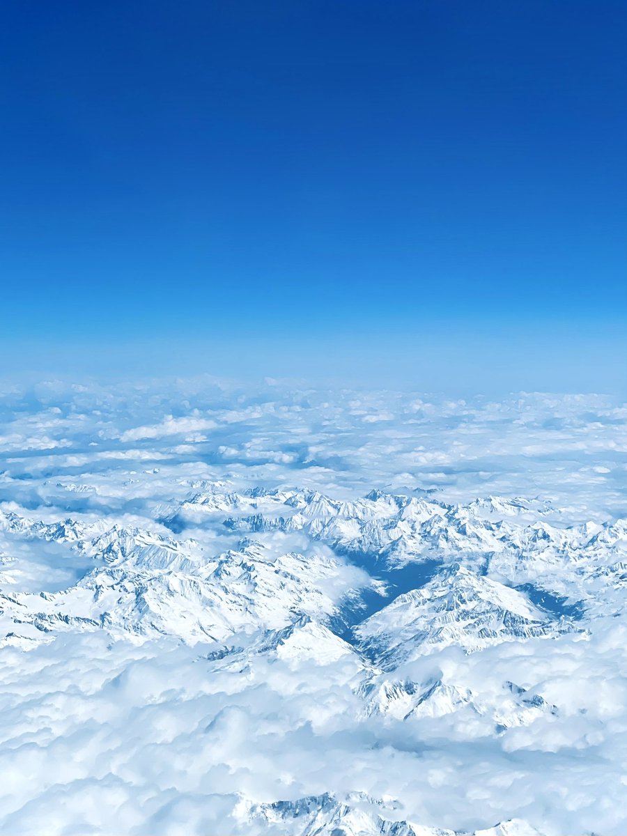 #AegeanAirlines flying from the blues of the Aegean Sea to the blues over St. Moritz, sprinkling a little much-needed magic in our lives this year ✈️✨ <a href="/aegeanairlines/">Aegean Airlines</a>