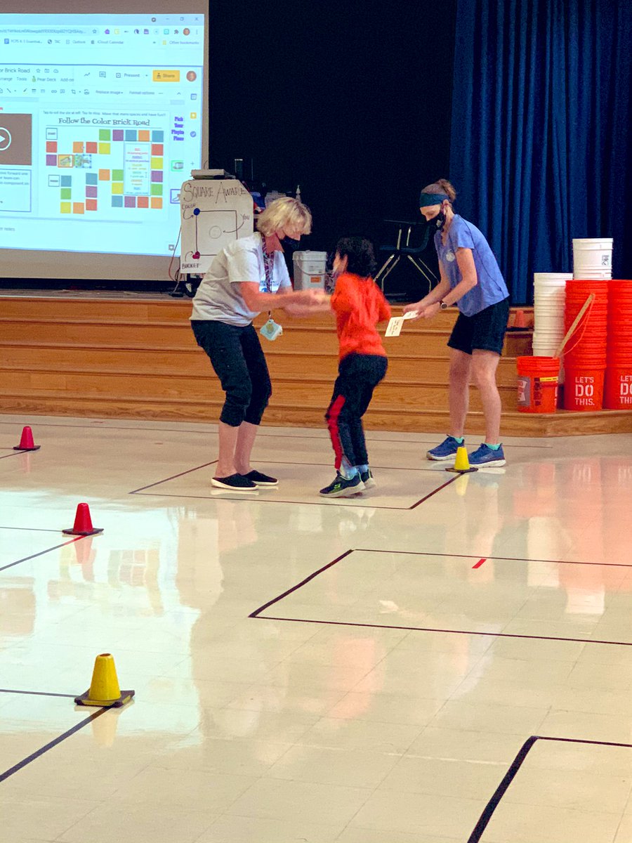 FCPSAdaptedPE's tweet photo. No gym no problem! #concurrent PE class in the cafeteria! #adultsupport can make all the difference esp. when using #visualcuecards. Fun, interactive game that all students in the #hybrid model can be active & learning. @jquerryFCPSPE @OGESDolphins @FCPS_ElemHPE @FCPSMaryland https://t.co/WdKwyJdXbH