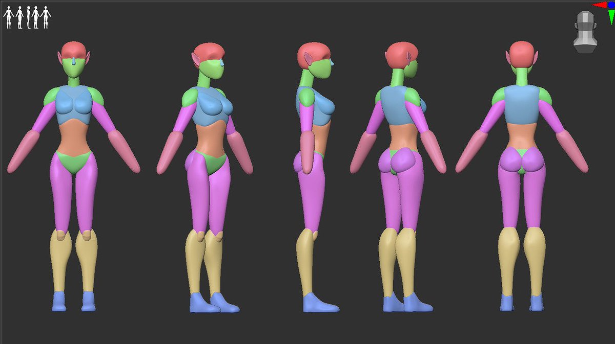jamesheneghan's tweet photo. This is my first proper attempt at blocking out a character with anatomy by myself which took 2 1/2 hours to get this far I was surprised at that. I chose Cheetara from Thundercats 2011.
#3dcharacterworkshop #3dcw #zbrush #pixologic #pixologiczbrush #thundercats #cheetara https://t.co/LFdbJvor8C